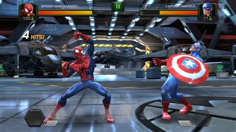 Spiderman Vs Captain America Fight On Game Fighter Youtube