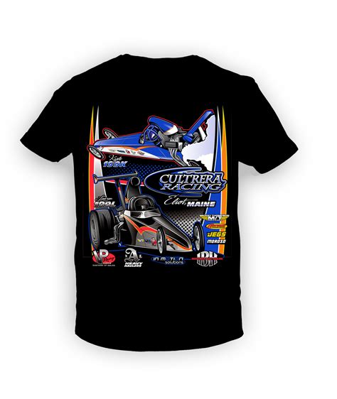 T Shirt Design Cultrera Racing Nhra Top Dragster In Motion