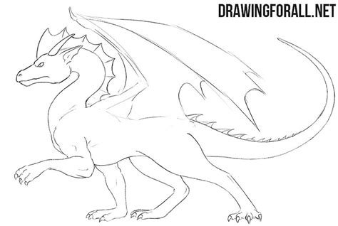 How To Draw A Dragon Easy Drawingforall Net