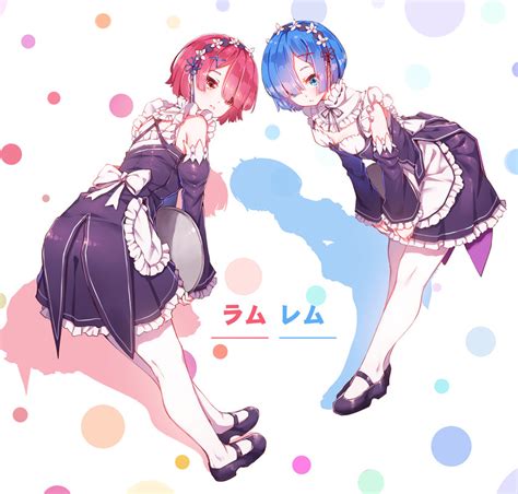 Rem And Ram Rezero Kara Hajimeru Isekai Seikatsu Drawn By Fangxiang