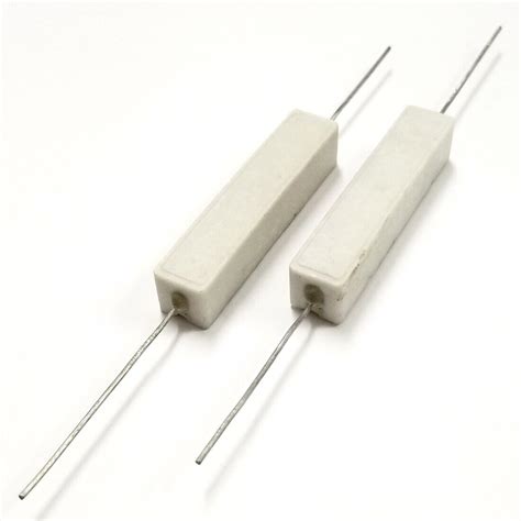 Lot Of 2 220 Ohm 10 Watt Wirewound Ceramic Power Resistors 10w Ebay