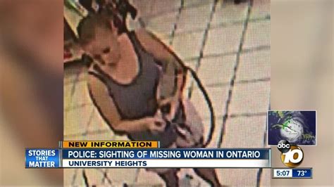 Missing Woman Seen In Ontario Youtube