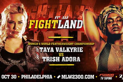 Trish Adora Set To Challenge For Mlw Womens World Featherweight Title At Mlw Fightland 2022 In