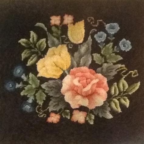 Check spelling or type a new query. CS573: Floral Chair Seat, Hooked by Sally Ballinger | Rug ...
