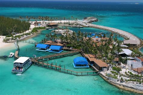 The Blue Lagoon Island Nassau Bahamas Swam With Dolphins 2017 Blue