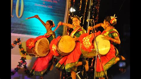 Dollu Kunitha Drum Dance Girls Sujatha Murthy Karnataka Folk