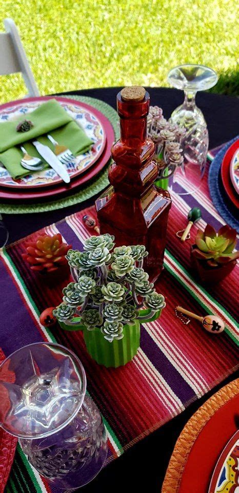 Mexican Themed Centerpiece Simple Centerpieces Centerpieces Table