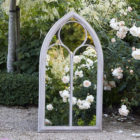 Large Stone Chapel Garden Mirror Two Sizes Primrose And Plum