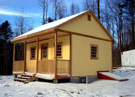 Summerwood 20x20 Canmore Prefab Cabin The Owner Added A Full Basement