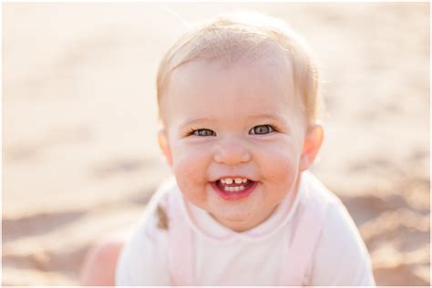 Scarlett Is One One Year Old Portraits At The Beach Just Maggie