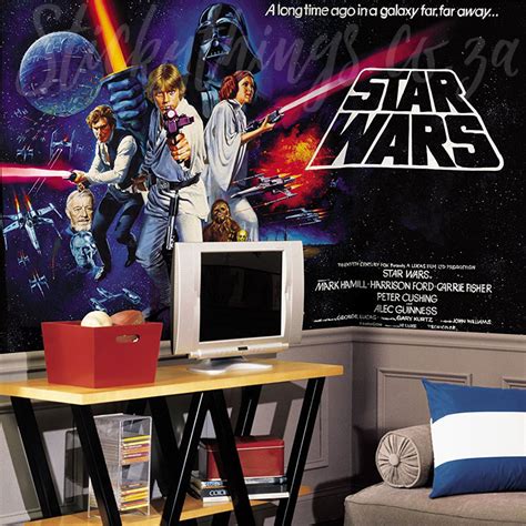 Star Wars Wall Mural Classic Star Wars Wallpaper Mural Stickythings