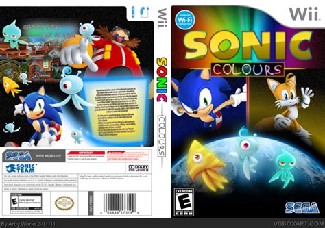 Sonic Colours Wii Box Art Cover By Arby Works