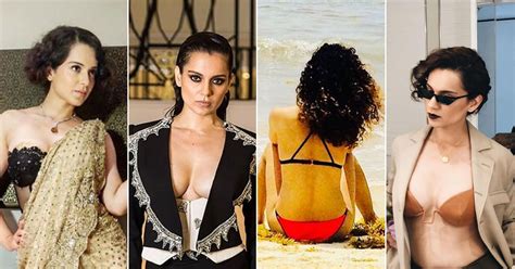 kangana ranaut birthday special from wearing just a bra below jacket to a strapless blouse 5