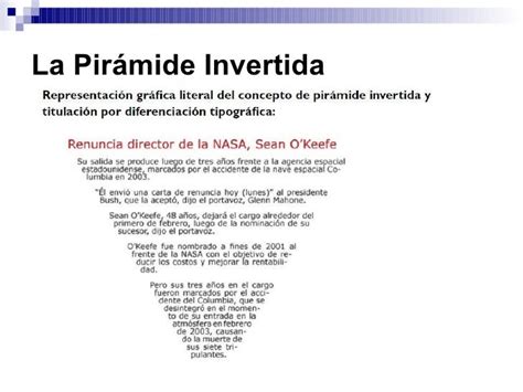 La Pirámide Invertida