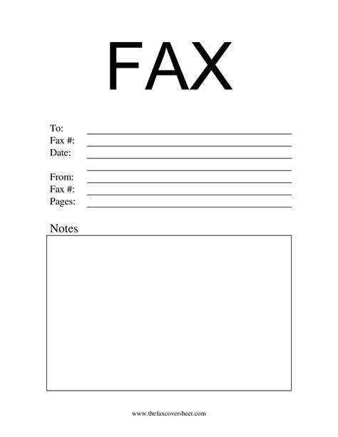 Free Personal Fax Cover Sheet Pdf Template Download Now