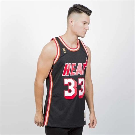 Mitchell And Ness Miami Heat 33 Alonzo Mourning Black Swingman Jersey