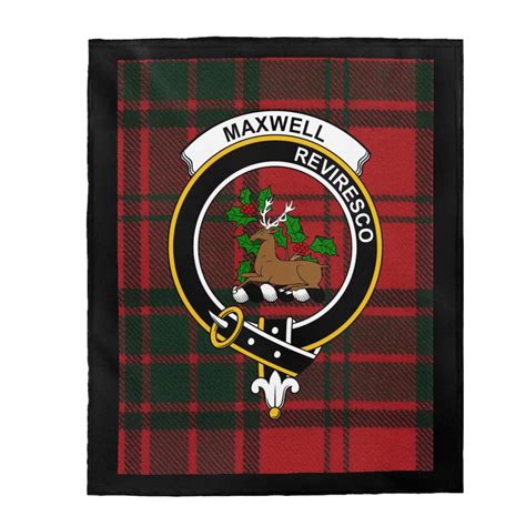Clan Maxwell Scottish Tartan Crest Scottish Clan T Soft Etsy