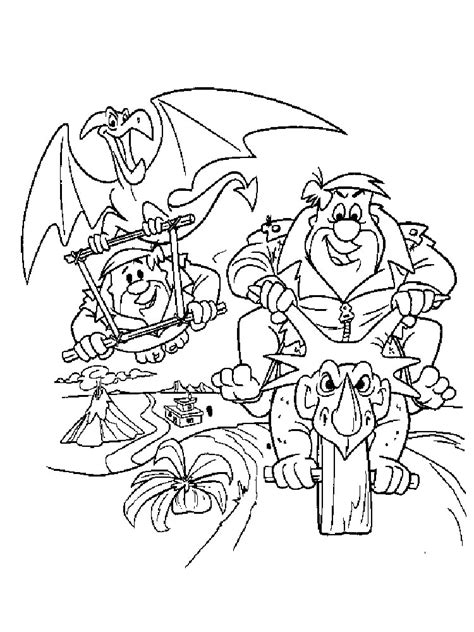 Flintstone Christmas Coloring Pages