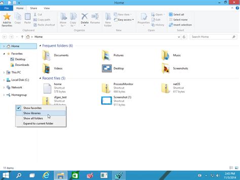 Enable Libraries In File Explorer Navigation Pane In Windows 10