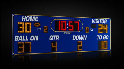 High School Football Led Scoreboard 24 Wide Scoreboards Spectrum