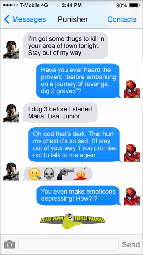The Punisher Even Manages To Make Emojis Depressing Courtesy Of Ign