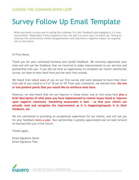 Free 4 Follow Up Survey Forms In Pdf