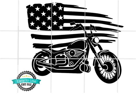 Motorcycle Svg Cut File And Clipart For Cricut And Silhouette Etsy