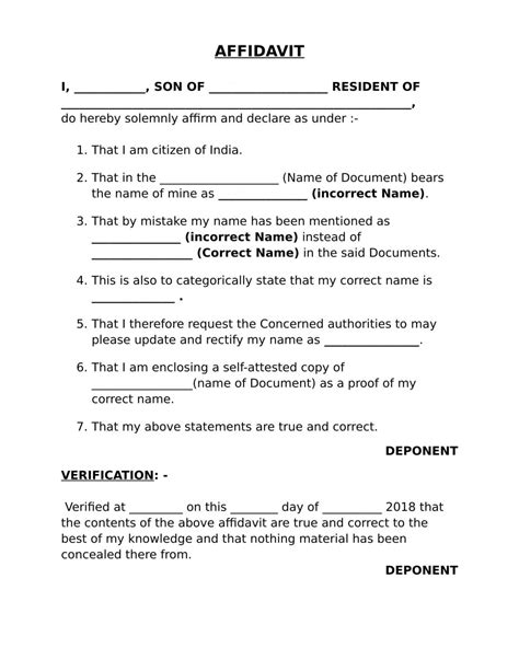 Form 36 Affidavit For Divorce English AffidavitForm Net