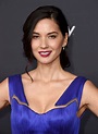 Olivia Munn in a stylish blue gown at the 2015 NFL Honors in Phoenix
