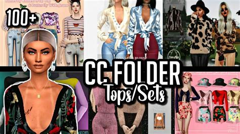 Sims 4 Female Topssets Cc Folder 100 Items Deleted