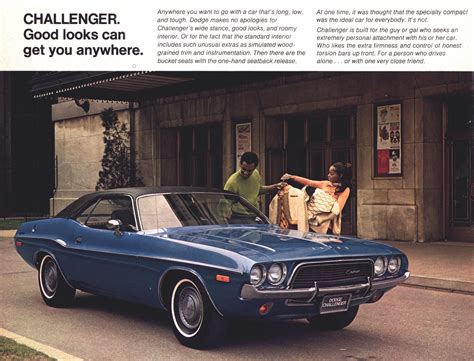1972 Dodge Challenger Advertisement Journal