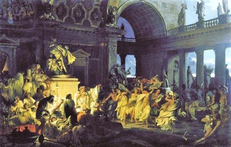Siemiradzki Roman Orgy In The Time Of Caesars Romain Mus E Saint