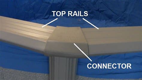How To Assemble An Above Ground Pool Part 5 Top Rails