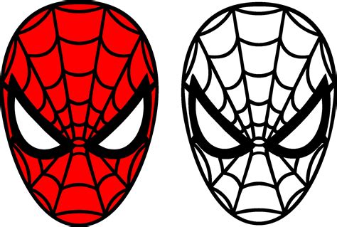 Spiderman Head Svg Layered and Silhouette SVG Svg Png - Etsy