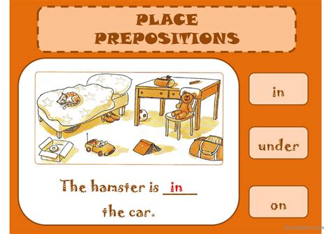 PREPOSITIONS OF PLACE General Readin English ESL Powerpoints