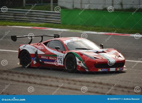 Gt Open Ferrari 458 Italia Gt3 At Monza Editorial Photography Image