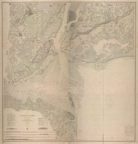 Map Of New York Bay And Harbor And The Environs Nypl Digital Collections