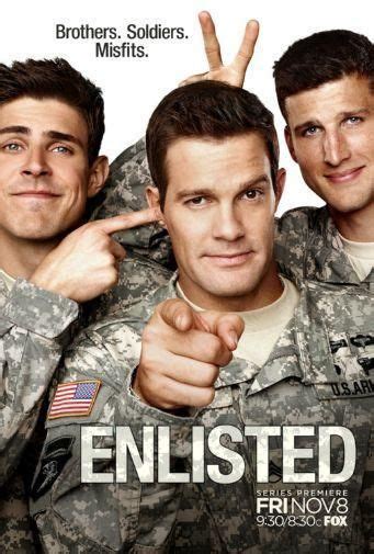 enlisted poster metal sign wall art 8in x 12in 12 geoff stults tv series movie tv