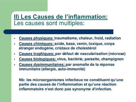 Inflammation Cours De Residanat