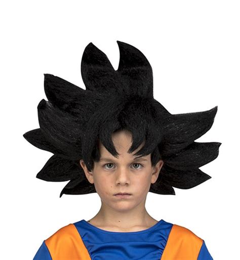 Peluca De Son Goku En Caja Para Niño Por 2525