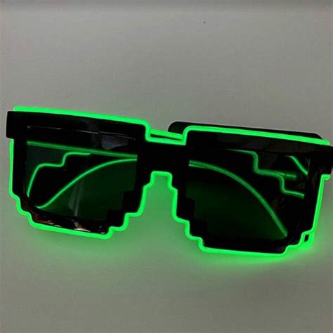 Cakuja Sonnenbrille Led Lichtbrille Led Brille Mosaik Kabellose