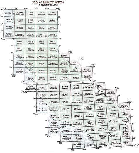 California Topographic Index Maps Ca State Usgs Topo Quads 24k