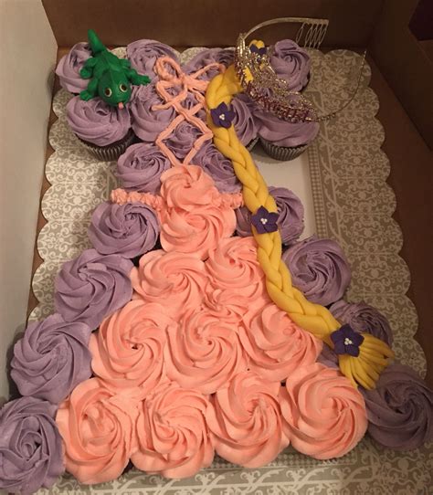 Rapunzel Cupcake Cake Rapunzel Birthday Cake Rapunzel Cupcakes Rapunzel Birthday Party