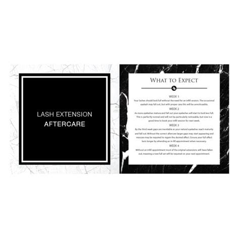 Check spelling or type a new query. LashArt 10pcs Eyelash Extensions Aftercare Card Leaflet ...