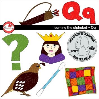 Things that start with q are commonly asked as are adjectives that start wtih q. Learning the Alphabet - The Letter Q Clipart by ...