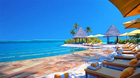 Wallpaper Landscape Sea Beach Hotel Swimming Pool Resort Tropical Lagoon Caribbean