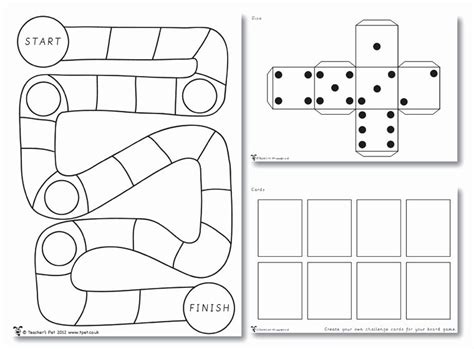 Blank Dice Template Fresh Make Your Own Board Game Party