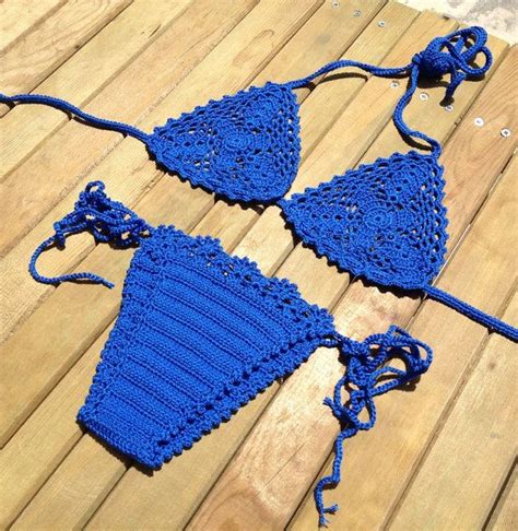 Crochet Bikini Blue Bikini Set Bikini Bottoms Bikini Tops My Xxx Hot Girl