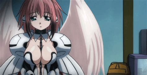 ikaros sora no otoshimono animated animated lowres screencap 1girl angel angel wings
