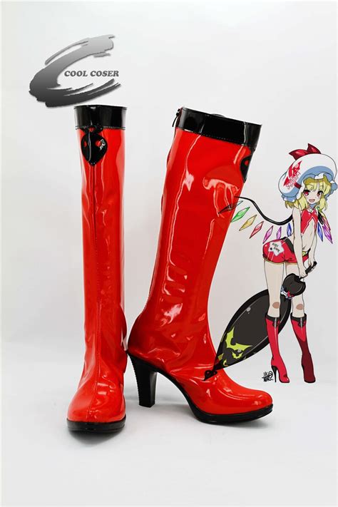 Japanese Anime Oriental Porject Flandre Scarlet Cosplay Shoes Mm1754